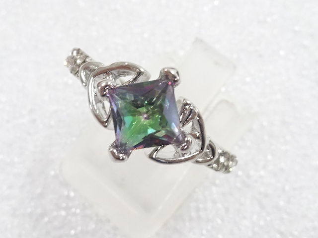 COLORED STONE FASHION RING / JP SIZE 17